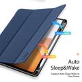 Xiaomi Pad 7S Pro 12.5 Dux Ducis Domo Tri-Fold Smart Lompakkokotelo - Sininen