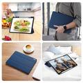 Xiaomi Pad 7S Pro 12.5 Dux Ducis Domo Tri-Fold Smart Lompakkokotelo - Sininen