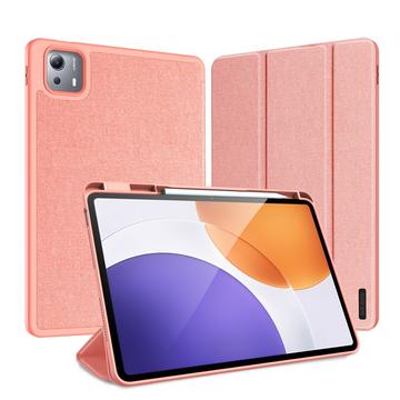 Xiaomi Pad 7S Pro 12.5 Dux Ducis Domo Tri-Fold Smart Lompakkokotelo - Pinkki