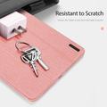 Xiaomi Pad 7S Pro 12.5 Dux Ducis Domo Tri-Fold Smart Lompakkokotelo - Pinkki