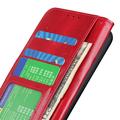 Xiaomi Poco C65/Redmi 13C Lompakkokotelo Magneettisella Sulkijalla - Punainen