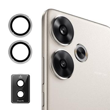 Xiaomi Redmi Turbo 3/Poco F6 Hat Prince Kameralinssin Panssarilasi Suojus - Hopea