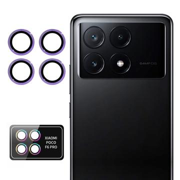 Xiaomi Poco F6 Pro Hat Prince Kameralinssin Panssarilasi Suojus - Violetti