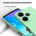 Xiaomi Poco M6 Plus Nestemäinen Silikoni Suojakuori - Vihreä
