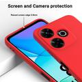 Xiaomi Poco M6 Plus Nestemäinen Silikoni Suojakuori - Punainen