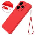 Xiaomi Poco M6 Plus Nestemäinen Silikoni Suojakuori - Punainen