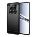 Xiaomi Poco M8/Redmi Note 15 5G Harjattu TPU Suojakuori - Hiilikuitu - Musta