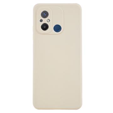 Xiaomi Redmi 12C Anti-Fingerprints Matta TPU Suojakuori - Valkoinen