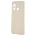 Xiaomi Redmi 12C Anti-Fingerprints Matta TPU Suojakuori - Valkoinen