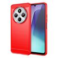 Xiaomi Redmi 14C Harjattu TPU Suojakuori - Hiilikuitu