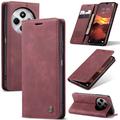 Xiaomi Redmi 14C Caseme 013 Sarja Lompakkokotelo - Viininpunainen