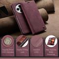 Xiaomi Redmi 14C Caseme 013 Sarja Lompakkokotelo - Viininpunainen