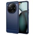 Xiaomi Redmi A3 Harjattu TPU Suojakuori - Hiilikuitu