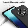 Xiaomi Redmi A3 Pro Nestemäinen silikonikotelo käsihihnalla - Musta