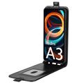 Xiaomi Redmi A3 Pystysuora Lompakkokotelo Korttipaikalla - Musta