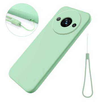 Xiaomi Redmi A3x Nestemäinen Silikoni Suojakuori - Vihreä