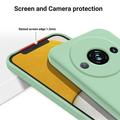 Xiaomi Redmi A3x Nestemäinen Silikoni Suojakuori - Vihreä