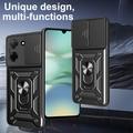 Xiaomi Redmi A5 4G/Poco C71 Pyörivä Rengashybridikotelo Kamerasuojalla - Ruusukulta