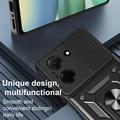 Xiaomi Redmi A5 4G/Poco C71 Pyörivä Rengashybridikotelo Kamerasuojalla - Ruusukulta