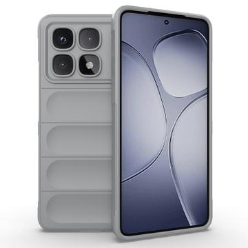 Xiaomi Redmi K70 Ultra Rugged Sarja TPU Suojakuori - Vaaleanharmaa