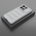 Xiaomi Redmi K70 Ultra Rugged Sarja TPU Suojakuori - Vaaleanharmaa