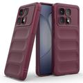 Xiaomi Redmi K70 Ultra Rugged Sarja TPU Suojakuori - Viininpunainen