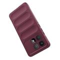 Xiaomi Redmi K70 Ultra Rugged Sarja TPU Suojakuori - Viininpunainen