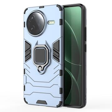 Xiaomi Redmi K80/Poco F7 Pro Hybridikotelo Sormuspidikkeellä - Sininen
