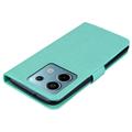 Xiaomi Redmi Note 13 Pöllö strassi lompakko tapauksessa - Syaani