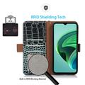 Xiaomi Redmi Note 13 Pro 4G/Poco M6 Pro Crocodile Lompakkomallinen Nahkakotelo kanssa RFID