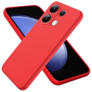 Xiaomi Redmi Note 13 Pro 4G/Poco M6 Pro Nestemäinen Silikoni Suojakuori - Punainen