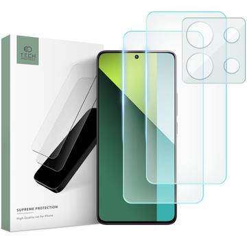 Xiaomi Redmi Note 13 Pro/Poco X6 Tech-Protect Supreme Protection Set - kirkas suojakotelo - Kirkas