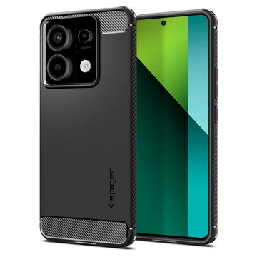 Xiaomi Redmi Note 13 Pro/Poco X6 Spigen Rugged Armor TPU-Kotelo - Musta