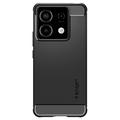 Xiaomi Redmi Note 13 Pro/Poco X6 Spigen Rugged Armor TPU-Kotelo - Musta