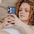 Xiaomi Redmi Note 13 Pro+ Harjattu TPU Suojakuori - Hiilikuitu - Sininen