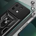 Xiaomi Redmi Note 13 Pyörivä Rengashybridikotelo Kamerasuojalla - Musta