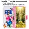 Xiaomi Redmi Note 13 Wonder Series Lompakkokotelo - Perhoset