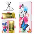 Xiaomi Redmi Note 13 Wonder Series Lompakkokotelo - Perhoset