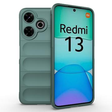 Xiaomi Redmi Note 13R/Redmi 13 5G Rugged TPU Suojakuori - Vihreä