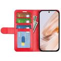Xiaomi Redmi Note 13R/Poco M6 4G/Redmi 13 5G Lompakkokotelo Magneettisella Sulkijalla - Punainen