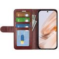 Xiaomi Redmi Note 13R/Poco M6 4G/Redmi 13 5G Lompakkokotelo Magneettisella Sulkijalla - ruskea