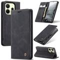 Xiaomi Redmi Note 14 4G Caseme 013 Sarja Lompakkokotelo - Musta