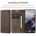 Xiaomi Redmi Note 14 4G Caseme 013 Sarja Lompakkokotelo - Kahvi