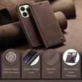 Xiaomi Redmi Note 14 4G Caseme 013 Sarja Lompakkokotelo - Kahvi