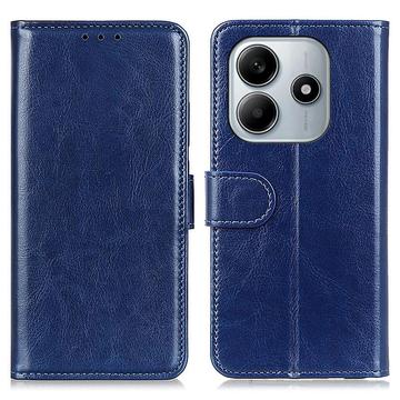 Xiaomi Redmi Note 14 4G Lompakkokotelo Magneettisella Sulkijalla - Sininen