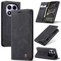 Xiaomi Redmi Note 14 Pro 4G Caseme 013 Sarja Lompakkokotelo - Musta
