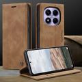Xiaomi Redmi Note 14 Pro 4G Caseme 013 Sarja Lompakkokotelo - Ruskea