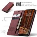Xiaomi Redmi Note 14 Pro 4G Caseme 013 Sarja Lompakkokotelo - Viininpunainen