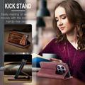 Xiaomi Redmi Note 14 Pro 4G Caseme 013 Sarja Lompakkokotelo - Viininpunainen