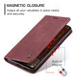 Xiaomi Redmi Note 14 Pro 4G Caseme 013 Sarja Lompakkokotelo - Viininpunainen